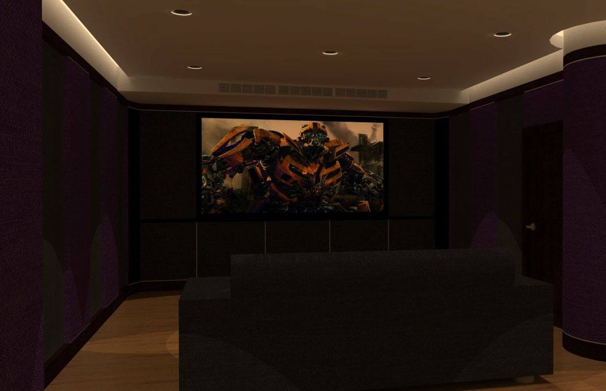 Home Cinema 3D Render Services