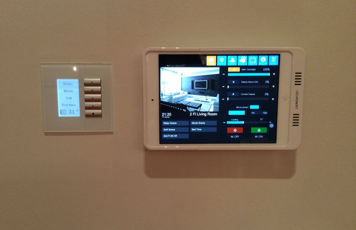 Lighting Control Interface Touch Screen