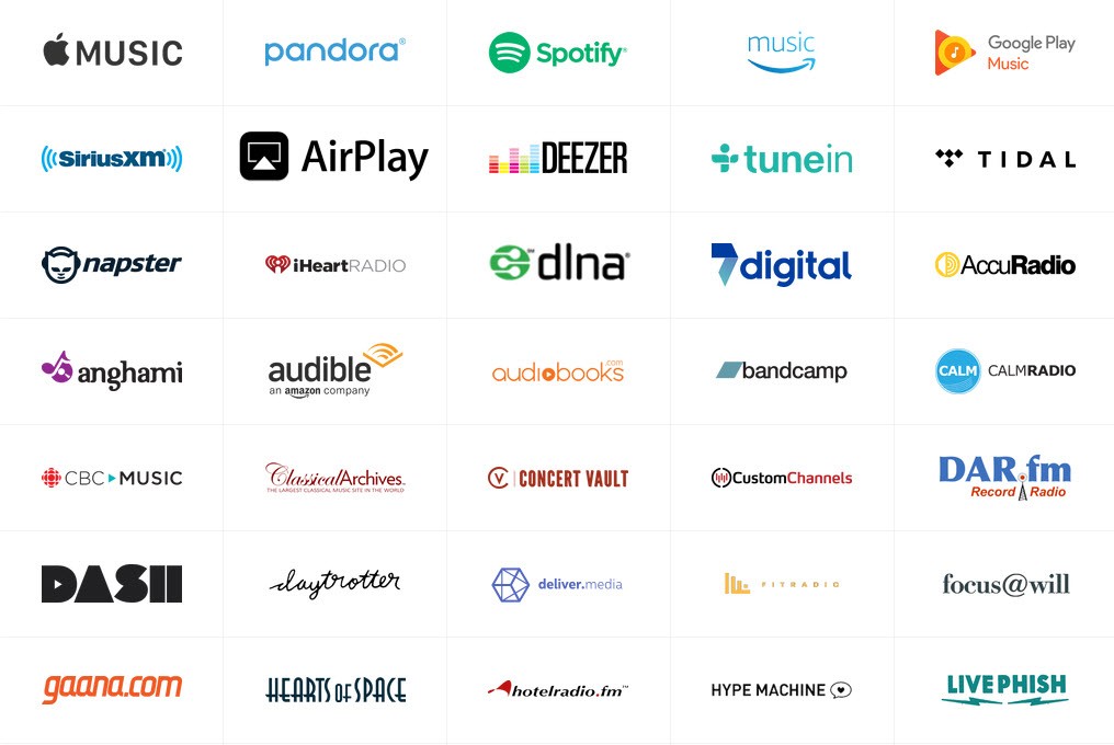 Spotify Tunein Apple Airplay Deezer in Thailand