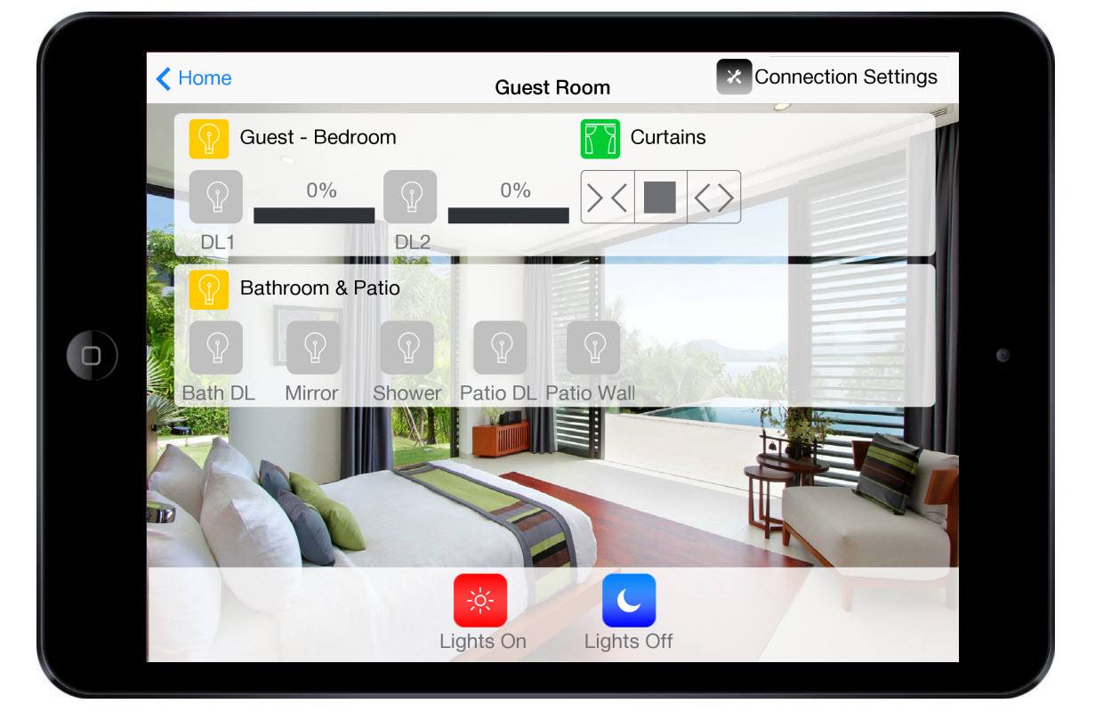 Hotel Guest Room Control Touch Screen
