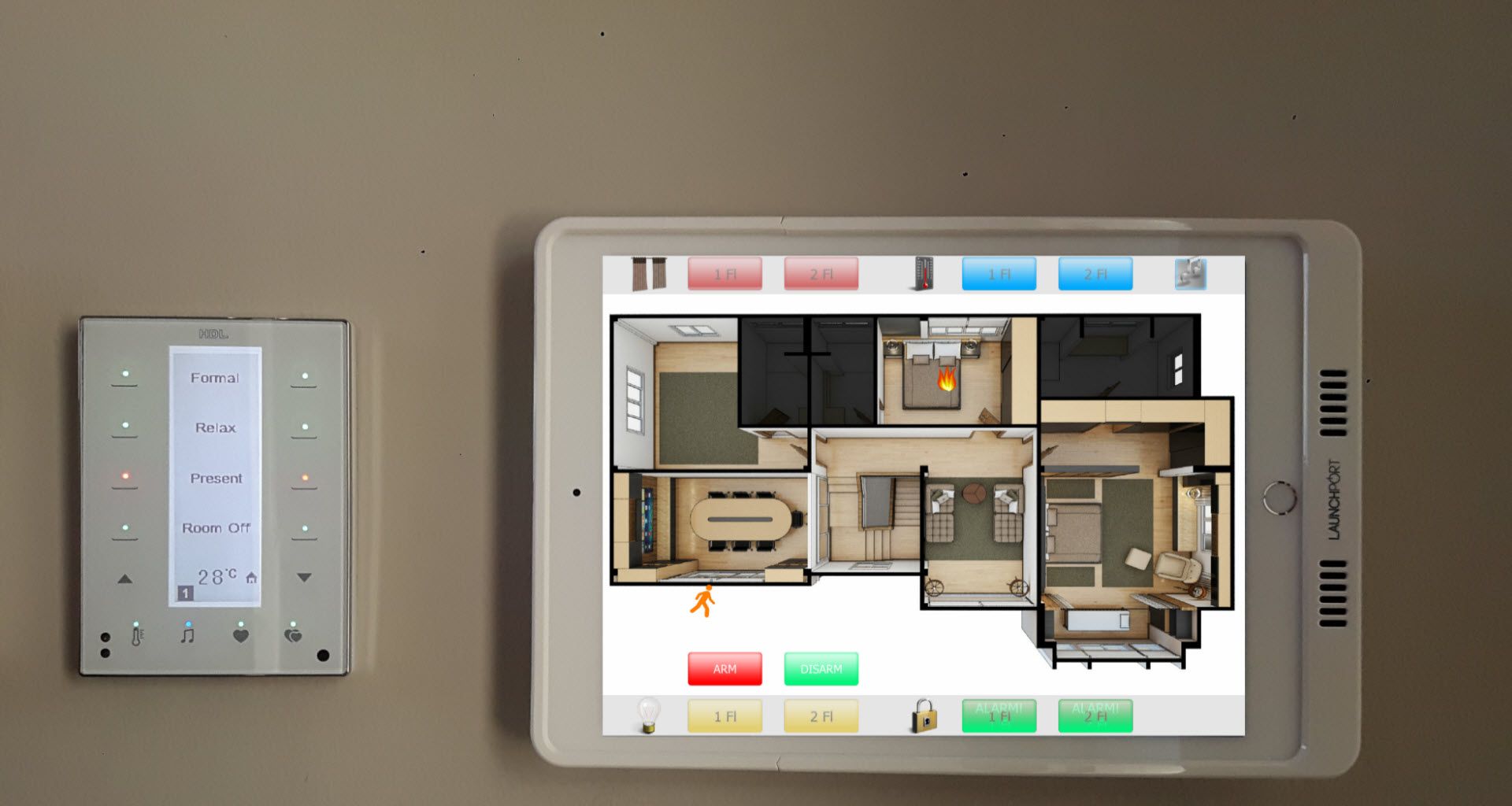 alarmsystemonIpad Thailand smart home automation blog